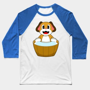 Dog Bathe Bathtub Baseball T-Shirt